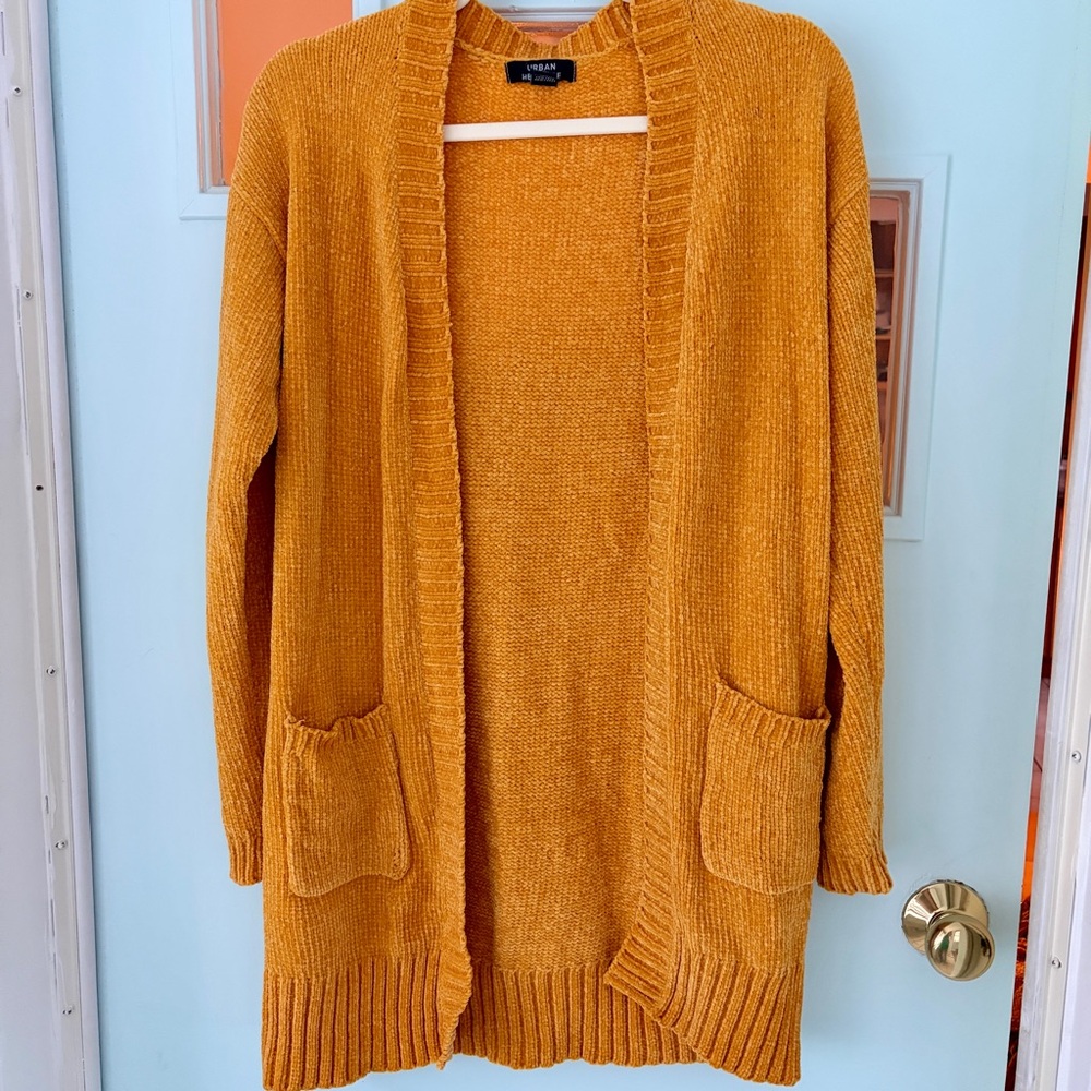 Urban Heritage Chenille Long Cardigan Sweater